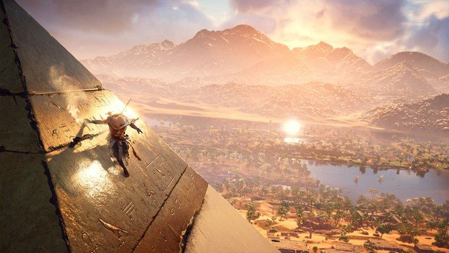 Assassin's Creed Origins Egyptian Pyramid and River Valley, best video game prequels