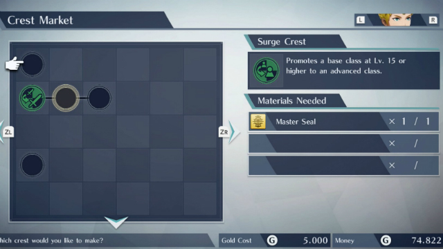 Fire Emblem Warriors Surge Crest Market