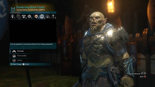 Shadow of War Orc Details