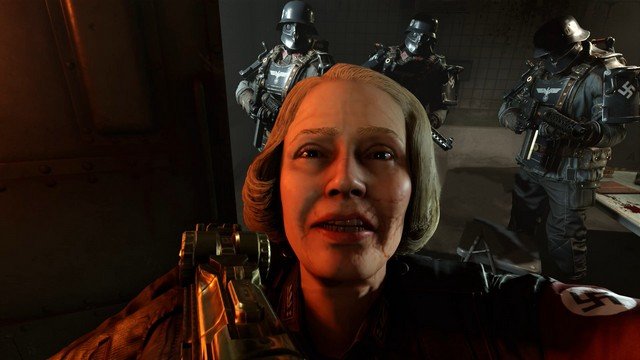 Wolfenstein 2 Frau Engle With Gun