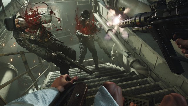 Wolfenstein 2 Wheelchair Shoot Nazis