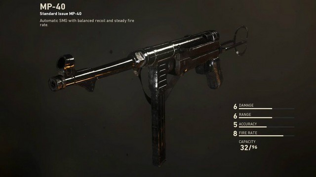 Call of Duty WW2 MP-40 SMG