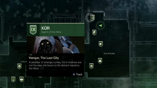 Destiny 2 Xur Location December 15