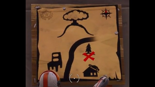 Fortnite Dusty Depot Treasure Map