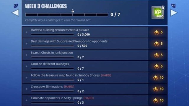 Fortnite Season 3 Week 3 Challenges