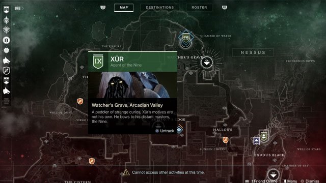 destiny 2 xur time