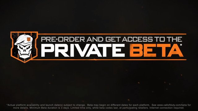 Black Ops 4 Beta release date