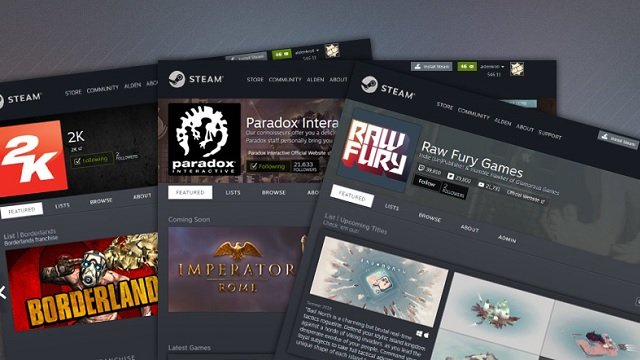 steam update developers publishers dedicated page