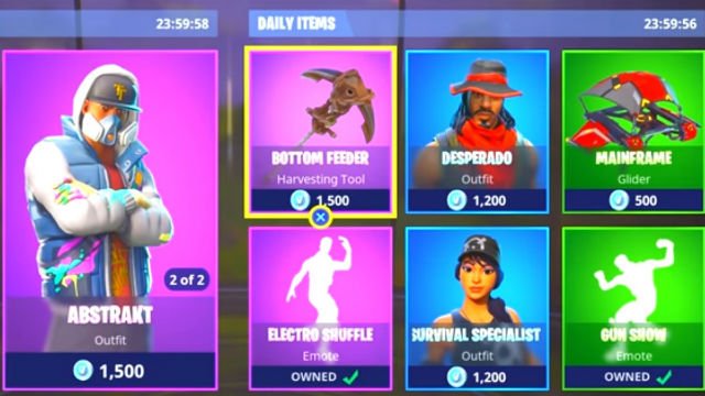 Fortnite item shop July 18 