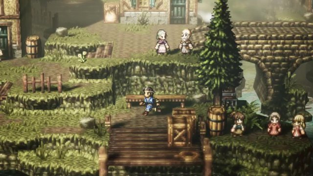 Octopath Traveler's HD-2D art