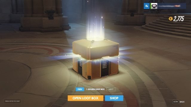 golden loot box