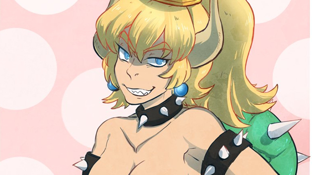 peach bowser bowsette