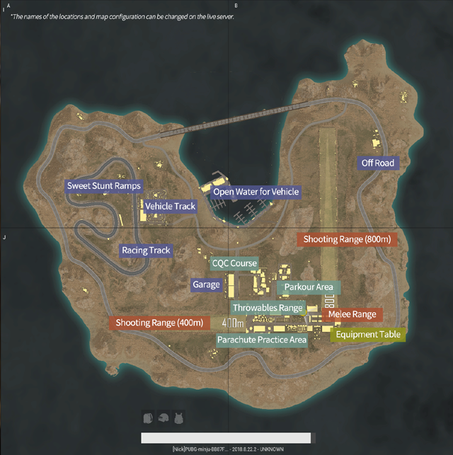 pubg training mode map