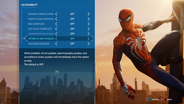 Spider-Man PS4 QTE auto complete on or off?