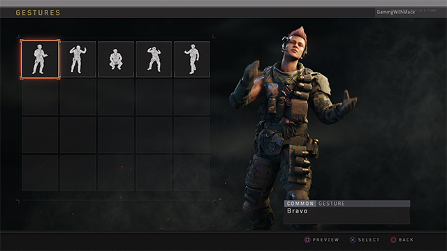 Black Ops 4 Gestures