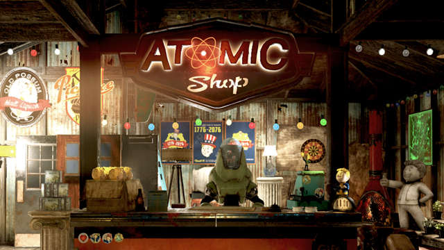 The Fallout 76 Premium Currency shop, the Atomic Shop, sells cosmetic items and more.