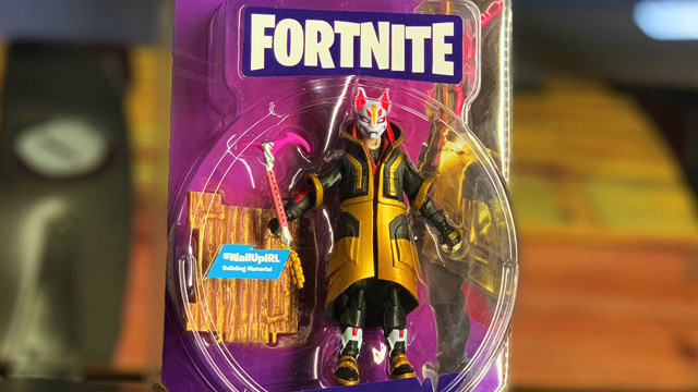 Fortnite toys abound in all directions.