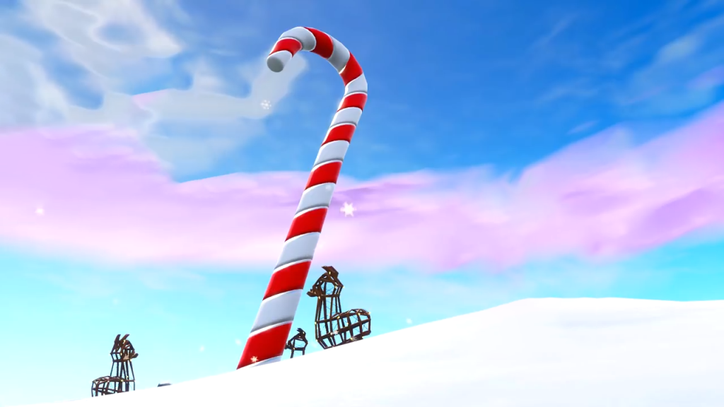 Fortnite Candy Cane Locations Challenge Map
