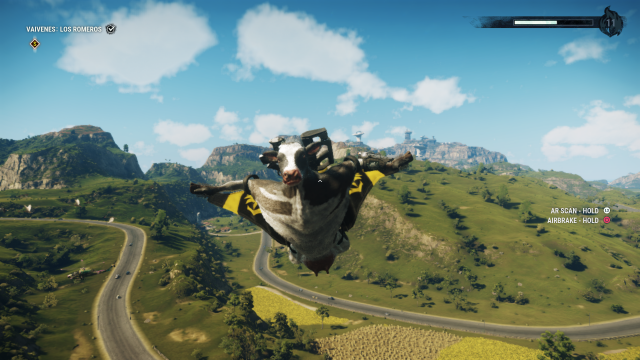 Just Cause 4 cow gun