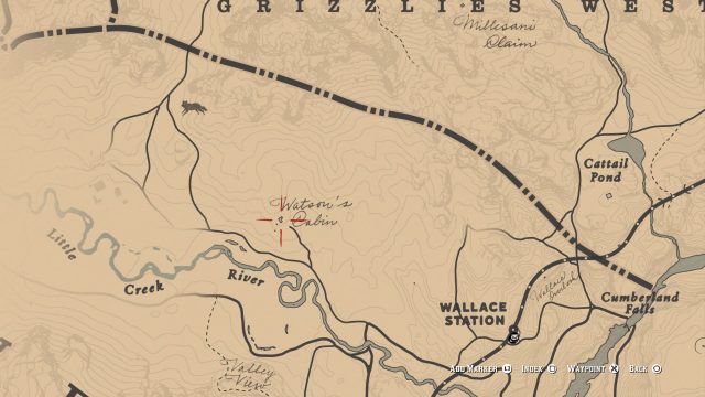 Red Dead Redemption 2 watson cabin location