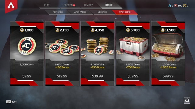 Apex Legends Loot Boxes