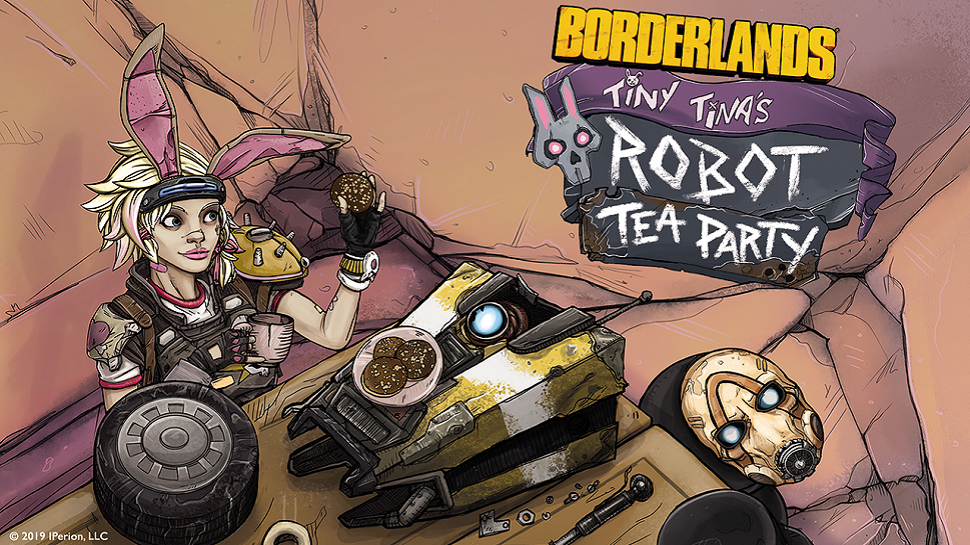 Borderlands Tina Tina's Robot Tea Party card game