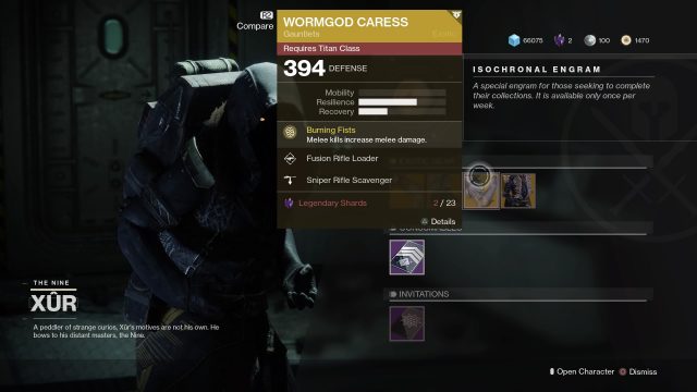 Xur today