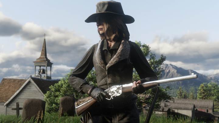 Red Dead Redemption 2 Evans Repeater in-game