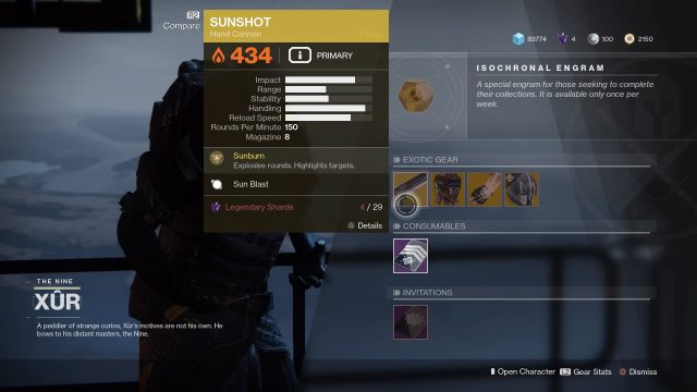 Xur today