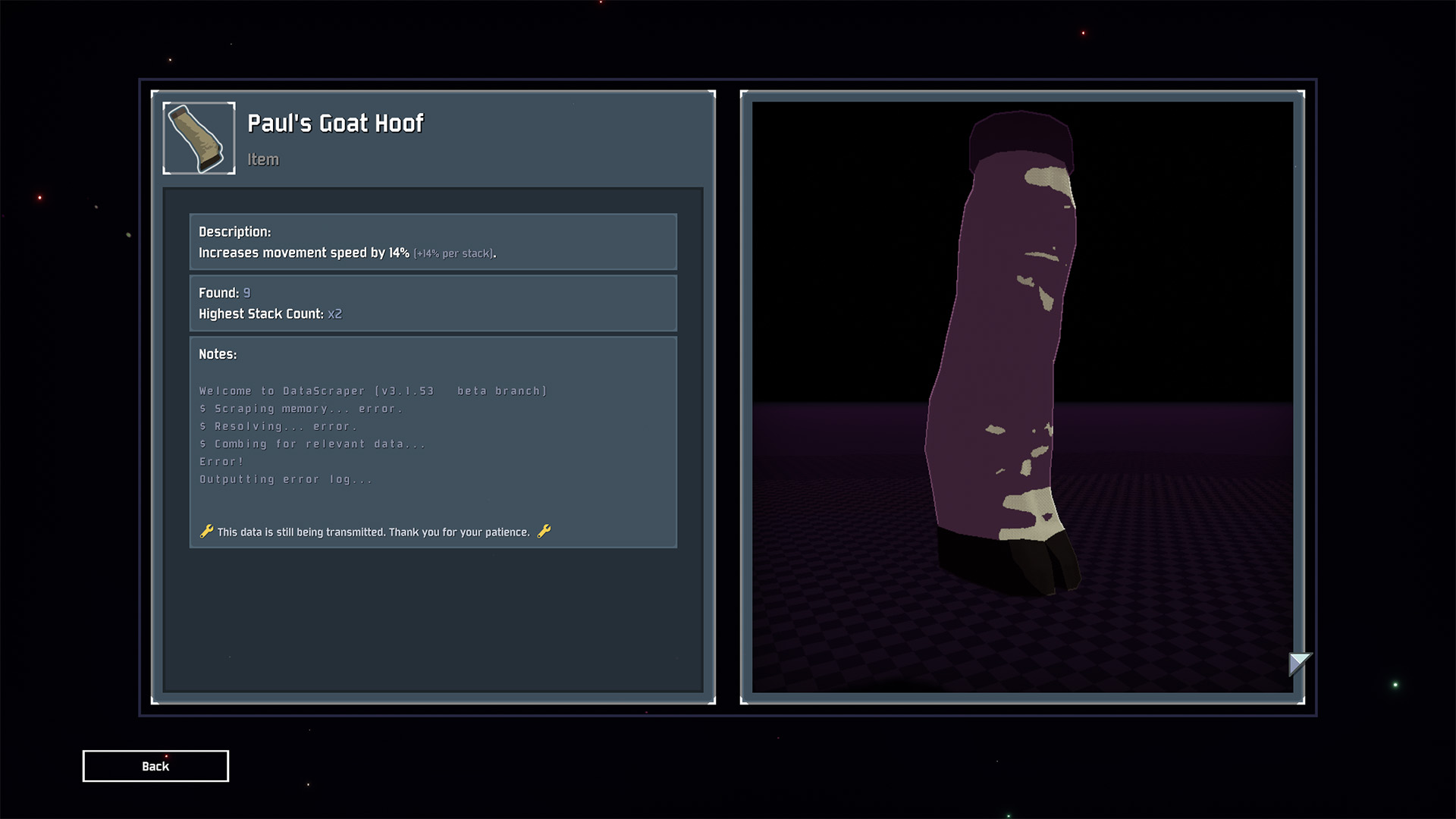 Risk of Rain 2 - Paul's Goat Hoof item