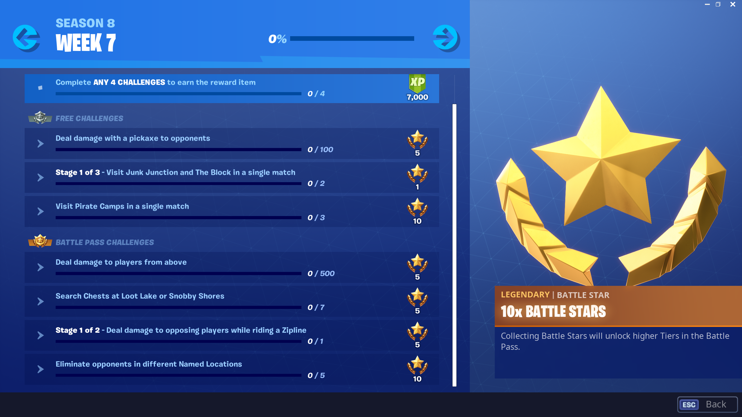 fortnite season 8 week 7 challenges