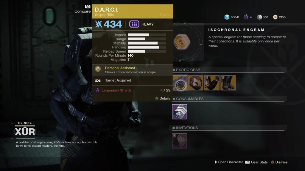 xur today