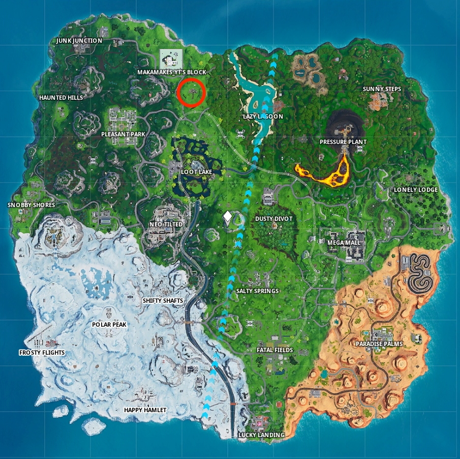 Fortnite Fortbyte 7 map