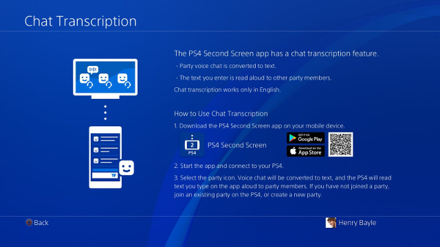 PS4 party chat size increase