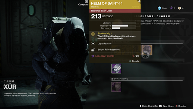 xur today