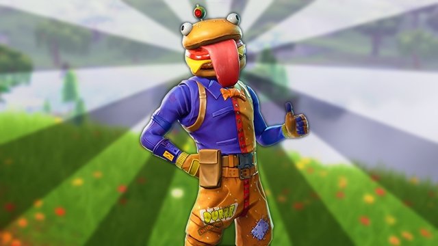 Fortnite 'Dance insider a holographic Durr Burger head