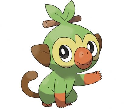 pokemon sword and shield official art grookey