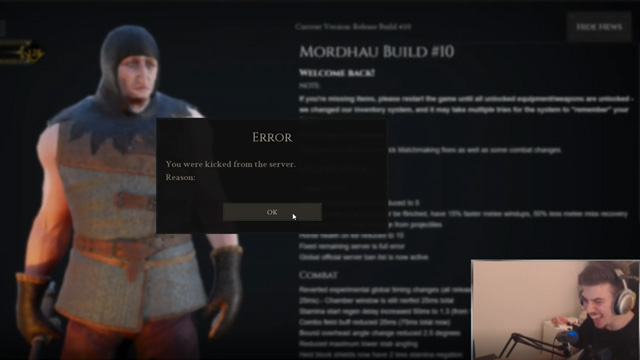 Mordhau developer kicks player