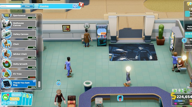 Two Point Hospital Close Encounters Sam Rug