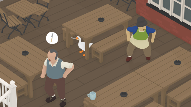 untitled goose game how to get into the pub