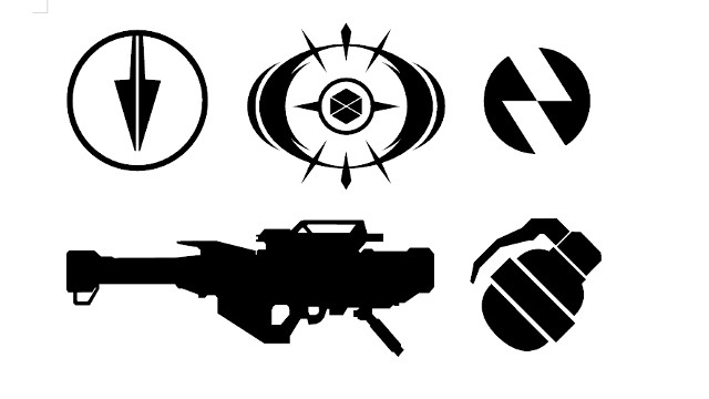 Destiny 2 Subclass Icon and Guns