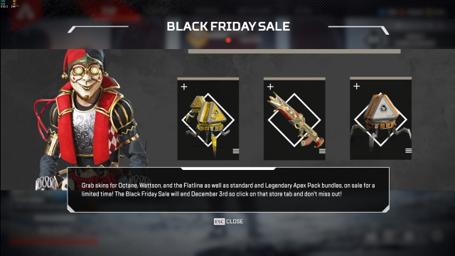 Apex Legends Black Friday Sale