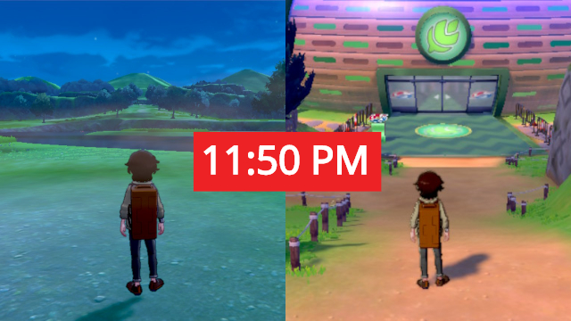 Do Pokemon Sword and Shield have a day_night cycle_