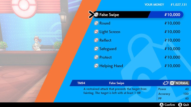 Pokemon Sword and Shield False Swipe location