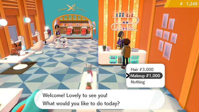 Pokemon Sword and shield salon options