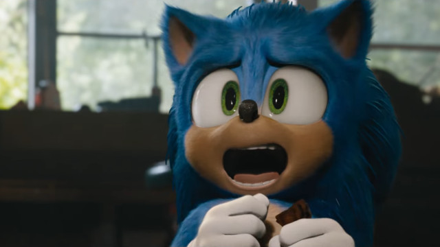 Sonic Movie redesign kneeling