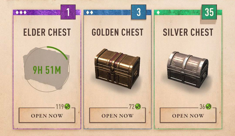 The Elder Scrolls Blades chest timers removed