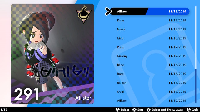 how to see Allister with no mask in Pokemon Sword and Shield