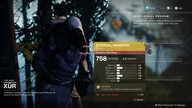 xur today