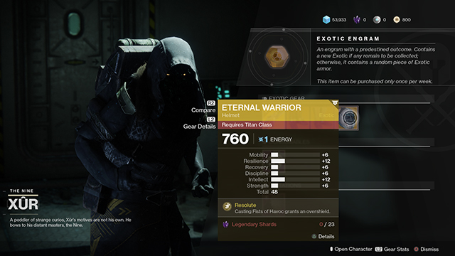 xur today